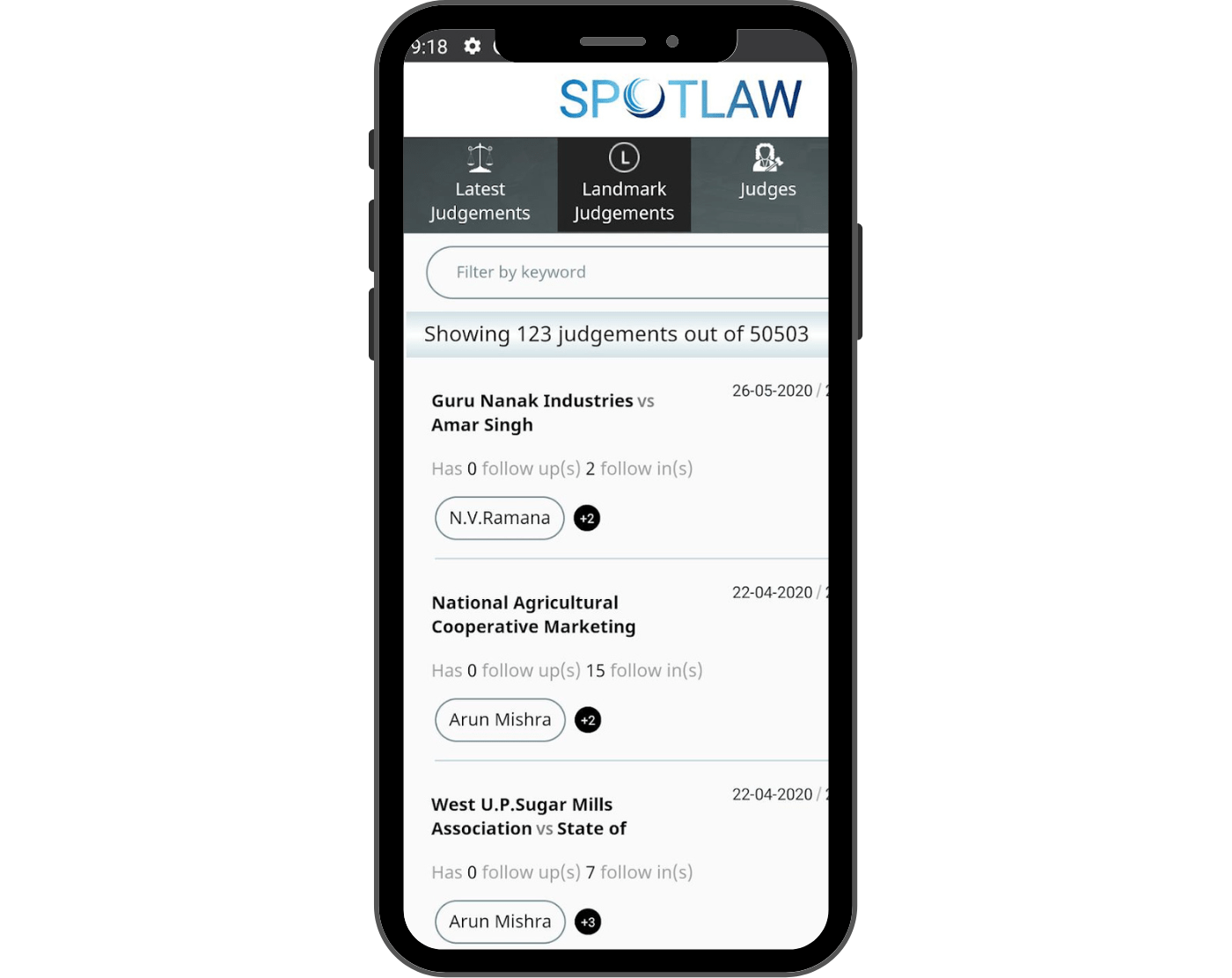 Spotlaw app 3