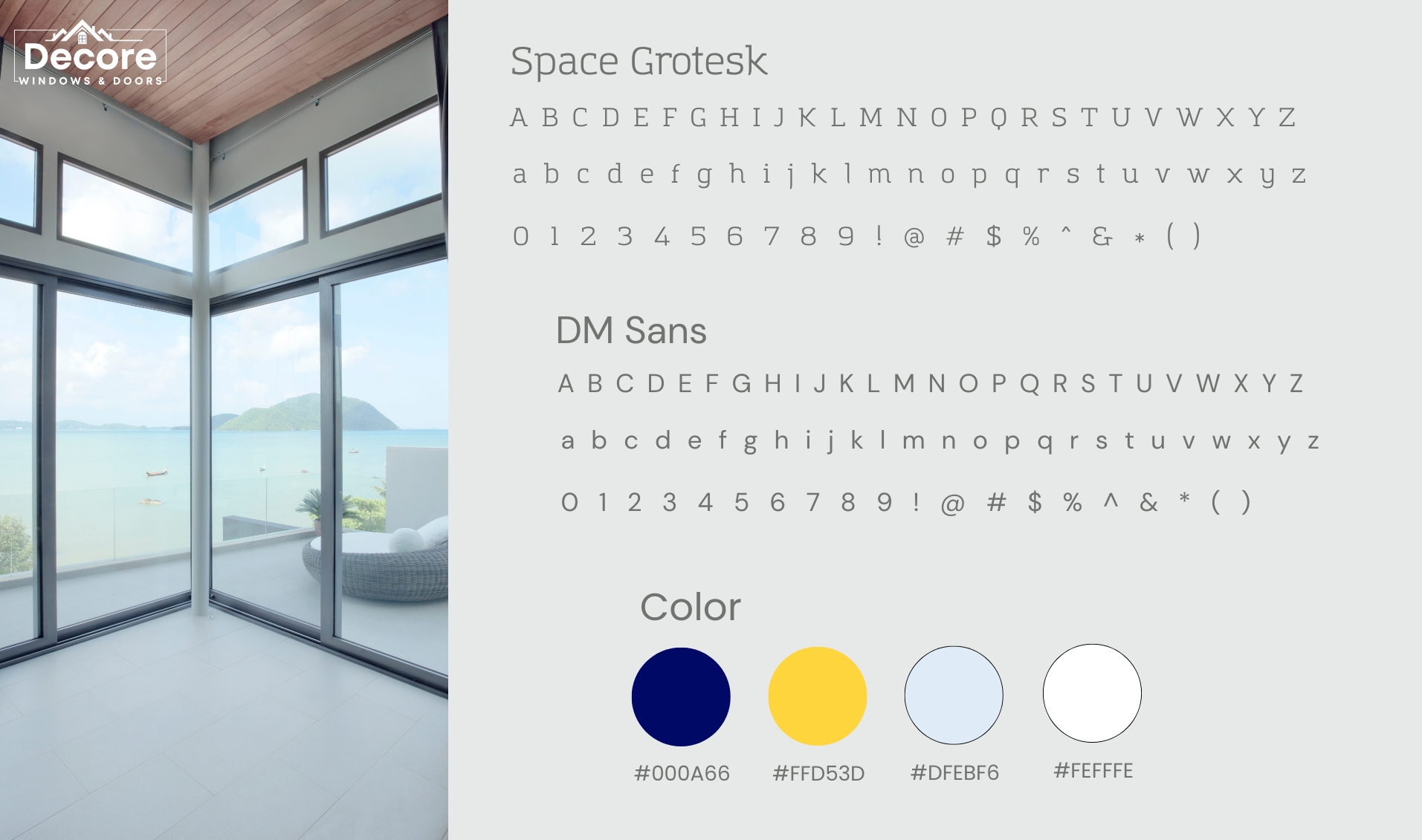 Decore Fonts and Colors